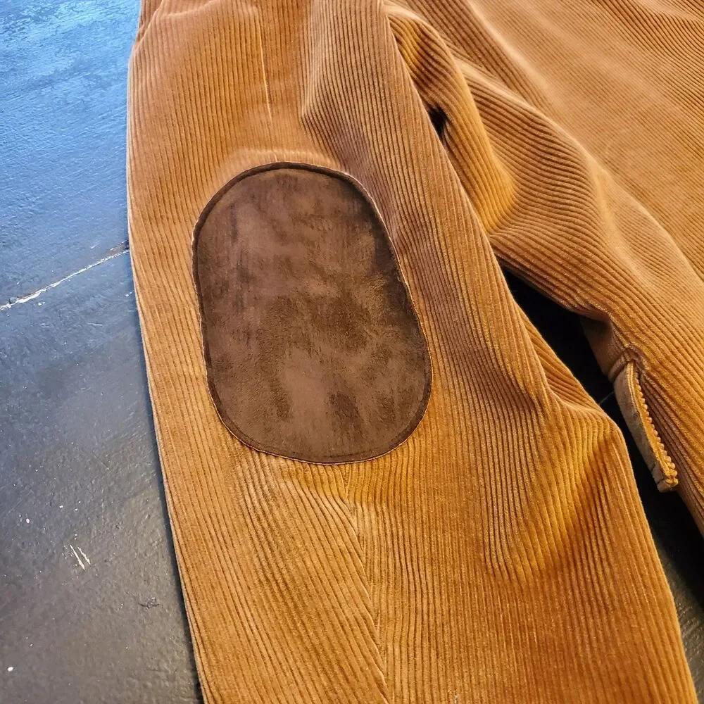 Vintage Levi's Panetela Mens Corduroy Western Blazer Honey Brown Elbow Patch 48L